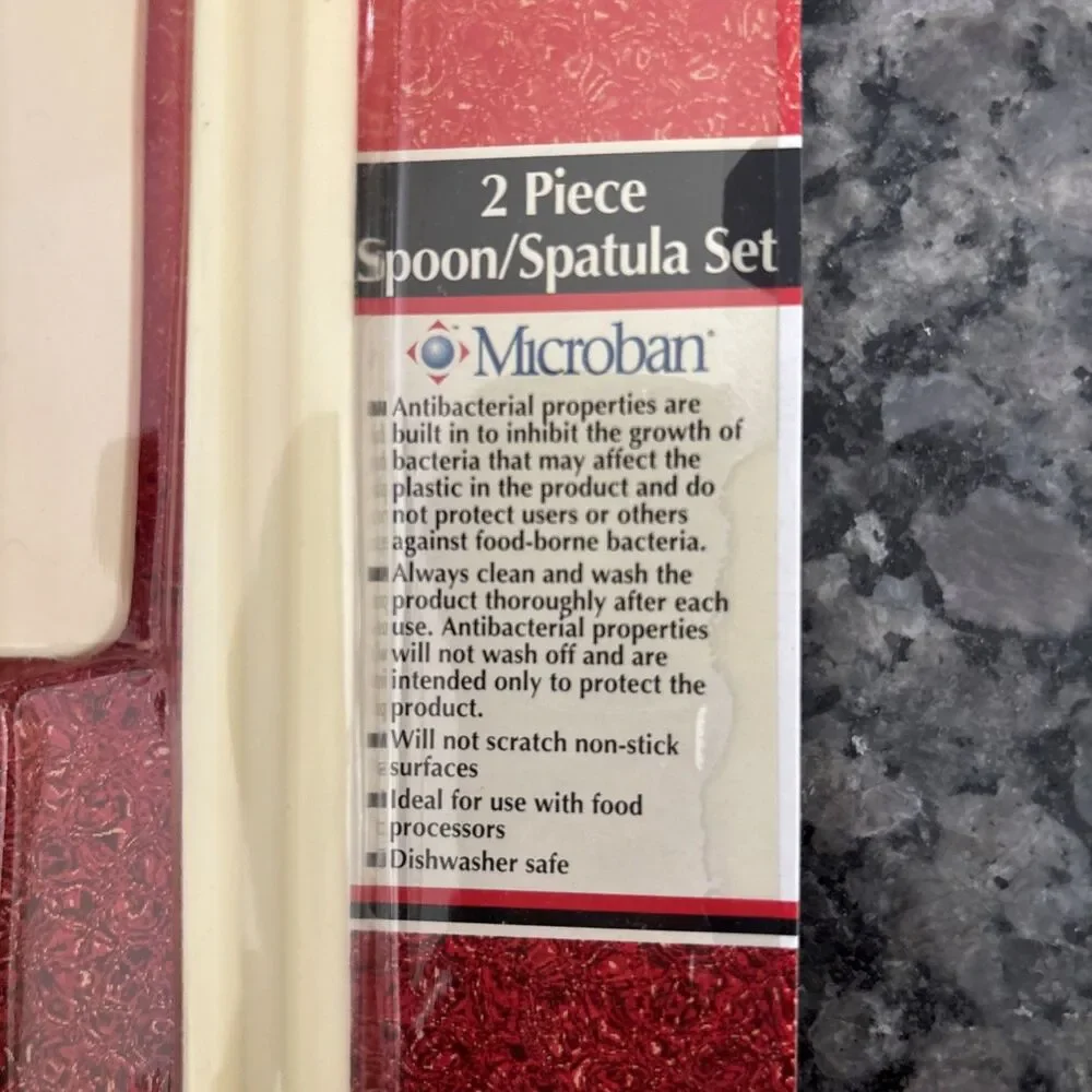 Vintage Faberware Microban Spatula and Spreader Set New In Package Retro